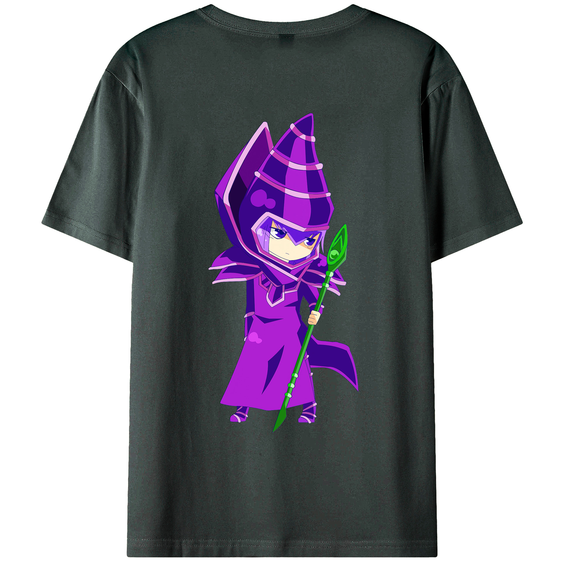 （画像用） 遊☆戯☆王 Yu-Gi-Oh! 綿100％ メンズ半袖Tシャツ（バックプリント） 通気性